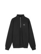 Standard Half Zip Logo Sweat Black Mads Nørgaard