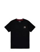 Camo Logo Puff Print Back Print T Black Alpha Industries