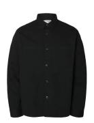 Slhtravis Twill Overshirt Ls Noos Black Selected