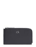 Ck Re-Lock Lg Cc Holder W L Zip Black Calvin Klein