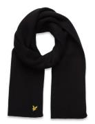 Plain Scarf Black Lyle & Scott