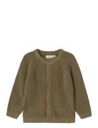 Nmnemlen Lin Ls Knit Card Lil Noos Brown Lil'Atelier