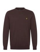 Cotton Merino Crew Neck Jumper Brown Lyle & Scott