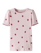 Nmfjillie Xsl Ss Top Pink Name It