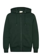 Reg Tonal Shield Full Zip Hoodie Green GANT