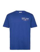Graphic Ss T-Shirt Blue GANT