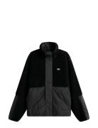 Tjm Essentl Mix Teddy Jacket Ext Black Tommy Jeans