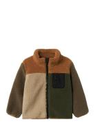 Nmmmonico Teddy Jacket Block Brown Name It