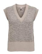Onlcille Sl Vest Cc Knt Beige ONLY