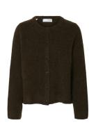 Slflulu New Ls Knit Cardigan Noos Brown Selected