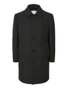 Slharchive Wool Blend Car Coat Grey Selected