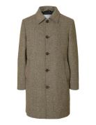 Slharchive Wool Blend Car Coat Brown Selected