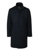 Slmrainar Wool Blend Coat Noos Navy Selected