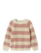 Nmfemlen Ls Knit Stripe Lil Pink Lil'Atelier