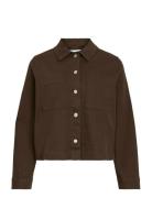 Vichia New L/S Jacket Brown Vila