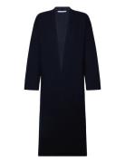 Knitted Long Coat Navy Mango