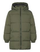 Long Coat With Padded Lining Green Mango