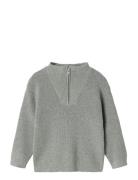 Nmmnesolle Ls Knit Grey Name It
