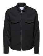 Onswyatt Reg 0537 Overshirt Frml Black ONLY & SONS
