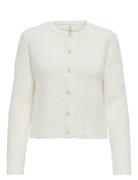 Onlpetra Ls Pearl O-Neck Cardi Cc Knt White ONLY