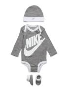 C1-Bodysuit+Hat+Bootie Grey Nike