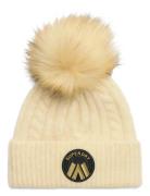 Cable Luxe Knit Beanie Hat Cream Superdry