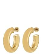 Phase Large Hoops Gold-Plated Gold Pilgrim