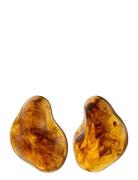 Lian Earrings Gold-Plated/Brown Brown Pilgrim