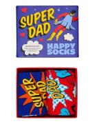 2-Pack Super Dad Socks Gift Set Blue Happy Socks