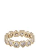 Lovely Crystal Ring Gold SNÖ Of Sweden