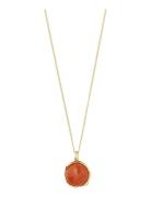 Sense Necklace Gold-Plated/Agate Orange Pilgrim