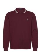 Ls Twin Tipped Fp Shirt Burgundy Fred Perry