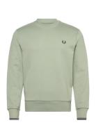 Crew Neck Sweatshirt Green Fred Perry