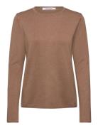 Srmarla O-Neck Knit Roll Edge Beige Soft Rebels