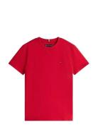 Essential Cotton Reg Tee Ss Red Tommy Hilfiger