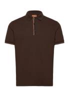 Mmgharvey Polo Ss Tee Brown Mos Mosh Gallery