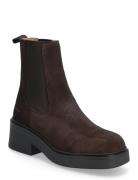 Booties - Flat - With Elastic Brown ANGULUS