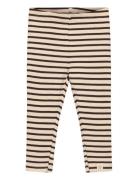 Legging Modal Striped Beige Petit Piao