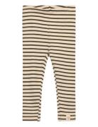 Legging Modal Striped Beige Petit Piao