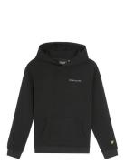 Script Embroidered Hoodie Black Lyle & Scott