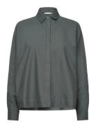 Gigi Oxford Shirt Khaki Ahlvar Gallery