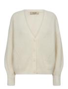 Mmthora V-Neck Knit Cardigan Cream MOS MOSH