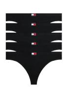 5 Pack Thong Black Tommy Hilfiger