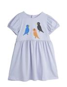 Birds Sp Ss Dress Purple Mini Rodini