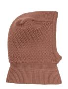 Balaclava Wool Knit Windstop Pink Huttelihut