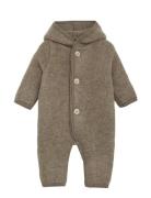 Pram Suit Pixie Wool Fleece Beige Huttelihut