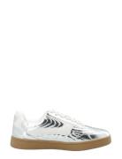 Biaberlin Padded Sneaker Faux Leather Silver Bianco
