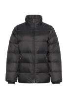 Mid Down Jacket With Fur Black Calvin Klein