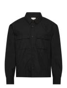 Ls Cotton Nylon Easy Cropped Shi Black Calvin Klein