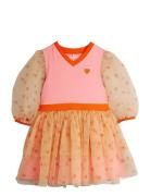Dotted Tulle Dress Pink Mini Rodini